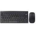 Teclado sem fio preto e combinação de mouse